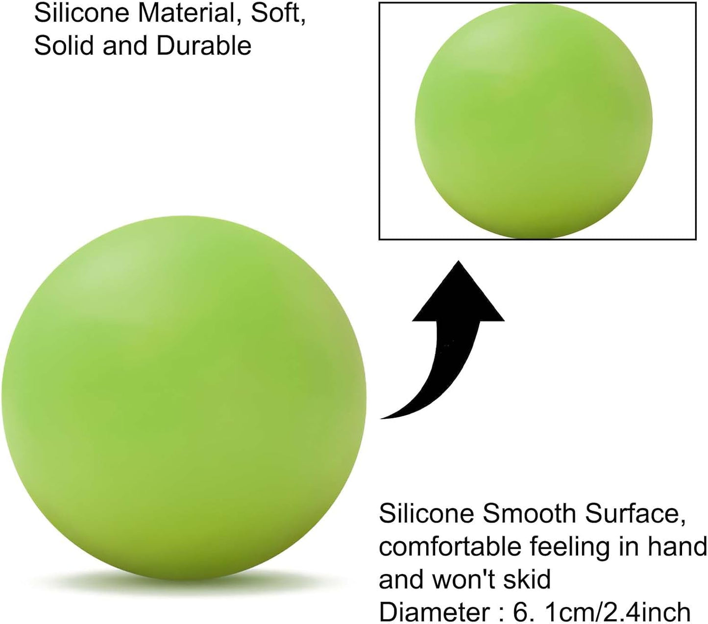 WOVTE Massage Lacrosse Ball for Sore Muscles, Shoulders, Neck, Back, Foot, Body, Deep Tissue, Trigger Point, Muscle Knots, Yoga and Myofascial Release (Blue)