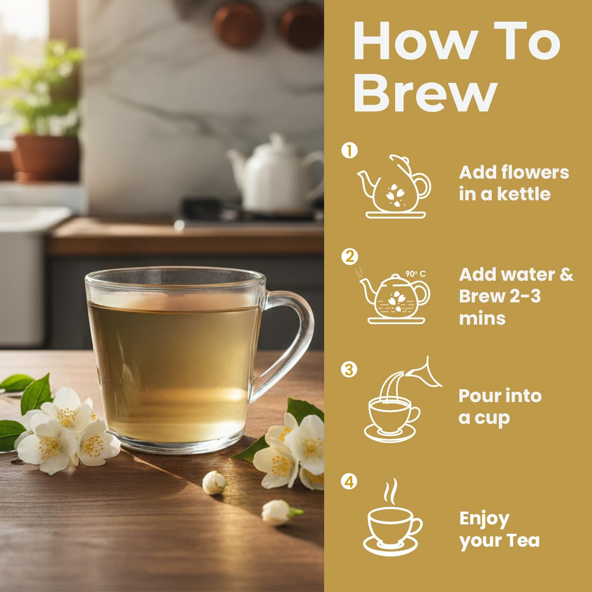 BLUE TEA - Lavender Tea - 1.05 Oz (30+ Cups) Loose | Relaxation & Stress Relief | Calming Tea | Caffeine Free - Herbal Tea - Flower Based - Natural - Non-Bitter | Reusable Pet Jar