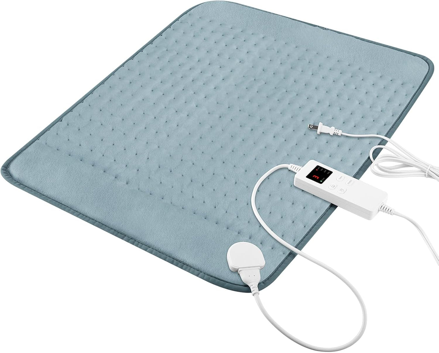 Heating Pad for Period Cramps, Heating Pad for Back/Neck/Shoulder Muscle Pain, 6 Heating & 4 Timer Setting, Auto Shut Off, Dry/Moist Heat & Machine Washable, Birthday Christma s Gifts for Women Mom