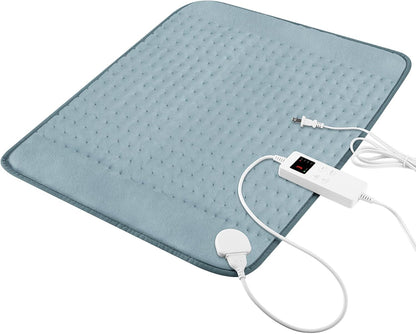 Heating Pad for Period Cramps, Heating Pad for Back/Neck/Shoulder Muscle Pain, 6 Heating & 4 Timer Setting, Auto Shut Off, Dry/Moist Heat & Machine Washable, Birthday Christma s Gifts for Women Mom