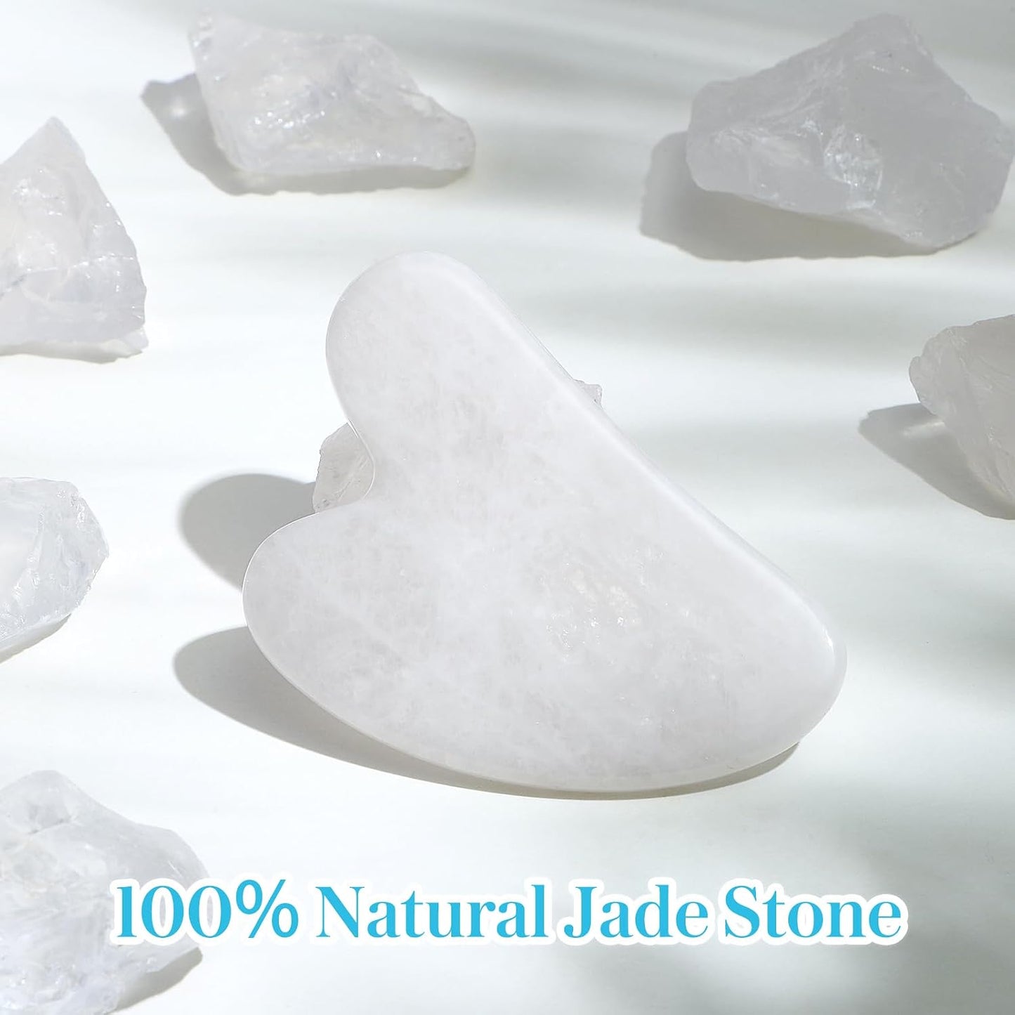 Gua Sha Facial Tools Guasha Tool Gua Sha Jade Stone Manual Massage Sticks for Jawline Sculpting and Puffiness Reducing for Face Body Tensions Reduce Festive Gifts