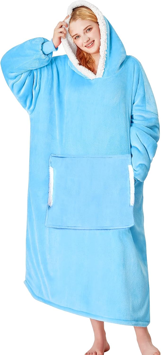 yescool Wearable Blanket Hoodie as Christmas Birthday Gifts for Women Mom - Colors A
