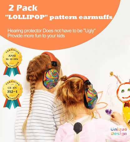 PROHEAR 032 Kids Ear Protection – Ear Muffs for Noise Reduction, 25NRR Noise Cancelling Headphones for Kids,Toddlers, Autism, Sensory Use, Hearing Protection – Orange