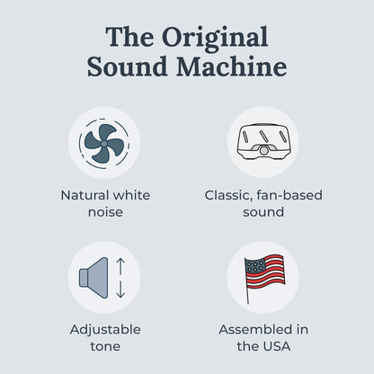 Yogasleep Dohm Uno White Noise Sound Machine, Real Fan Inside for Non-Looping White Noise, Sleep Aid, Office Privacy & Meditation for Adults & Baby, Registry Gift (White)