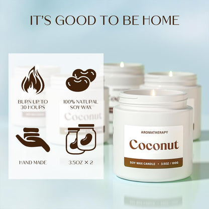 Scented Candle Gift Set, Soy Candles for Women, Sleep Candles for Home Scented, 2 Pack Aromatherapy Candle for Relaxing, Sleep, Stress Relief & Home Decor