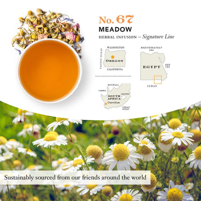 Steven Smith Teamaker Lullaby No. 40, Chamomile, Lemongrass, Lavender, Ashwagandha, Caffeine-Free, Organic Relaxing & Bedtime Wellness, Sugar-Free, Herbal Tea Bags, 15 Sachets, 0.95oz each