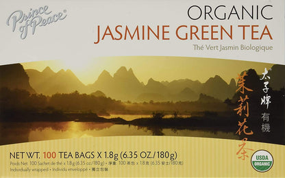 PRINCE OF PEACE TEA,OG2,JASMINE GREEN, 100 BAG, EA-1