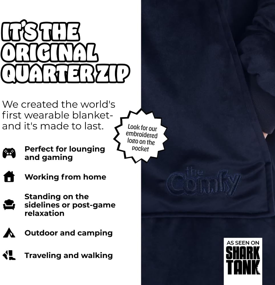 THE COMFY Original | From Shark Tank | Patented | Oversized Sherpa Wearable Blanket Hoodie| Gift for Women & Men | One Size