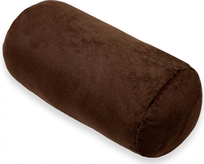 1 MIDDLE ONE Round Cylinder Bolster Pillow with Removable Velvet Cover, Tube Roll Cervical Pillow for Head, Neck, Back and Legs Support, 13"x 6", Blue
