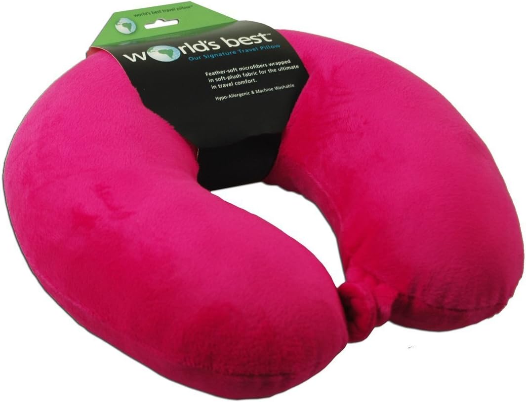 Wolf Essentials Adult Fleece Travel Neck Pillow for Airplane, Charcoal