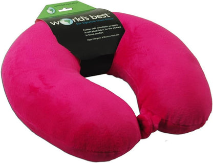 Wolf Essentials Adult Fleece Travel Neck Pillow for Airplane, Charcoal