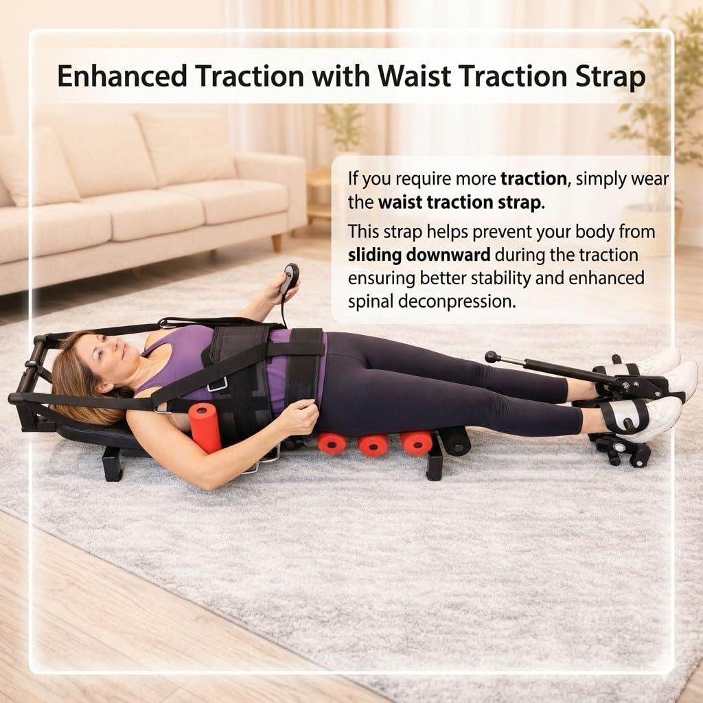 Spinal Decompression Machine Decompression Table for Back Pain Relief | Motorized Spine Decompression Device, spinal stretching device for sciatica and herniated disc relief, posture improvement