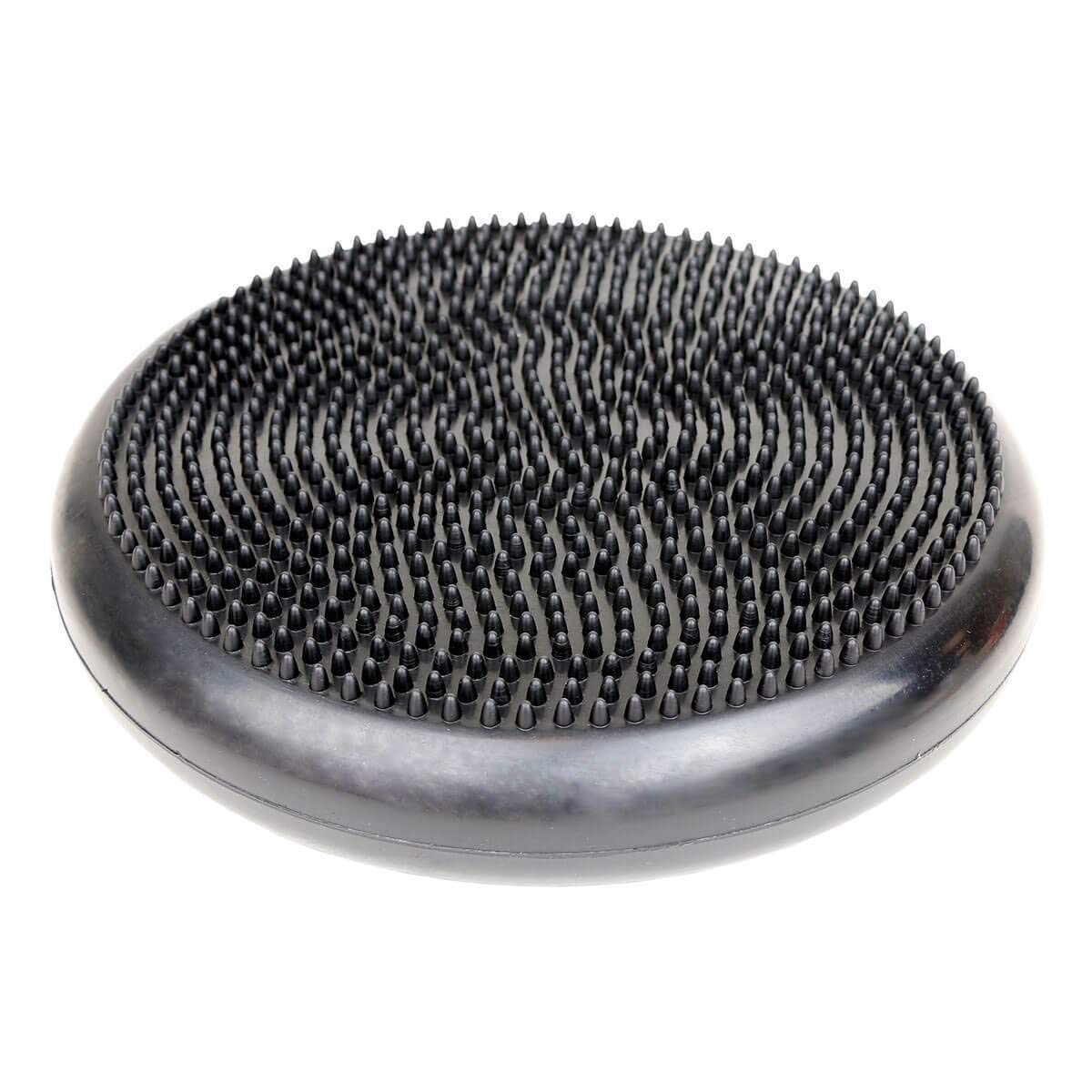 Cando-30-1870 CanDo Inflatable Balance Disc for Balance Training, Proprioception, Strengthening Lower Extremities, Posture, Back Pain, Stress Relief, Restlessness and Anxiety. Black, 14” Diameter