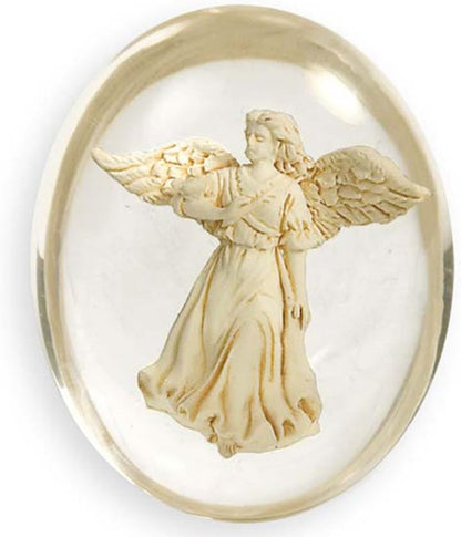 AngelStar 8706 Healing Angel Worry Stone, 1-1/2-Inch, White