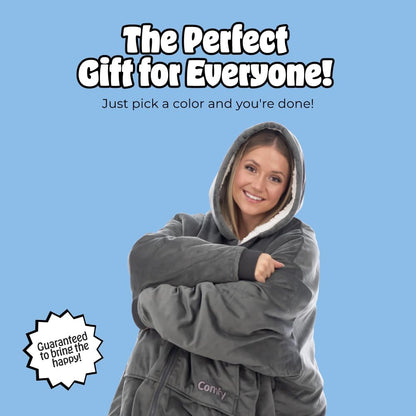 THE COMFY Original | From Shark Tank | Patented | Oversized Sherpa Wearable Blanket Hoodie| Gift for Women & Men | One Size