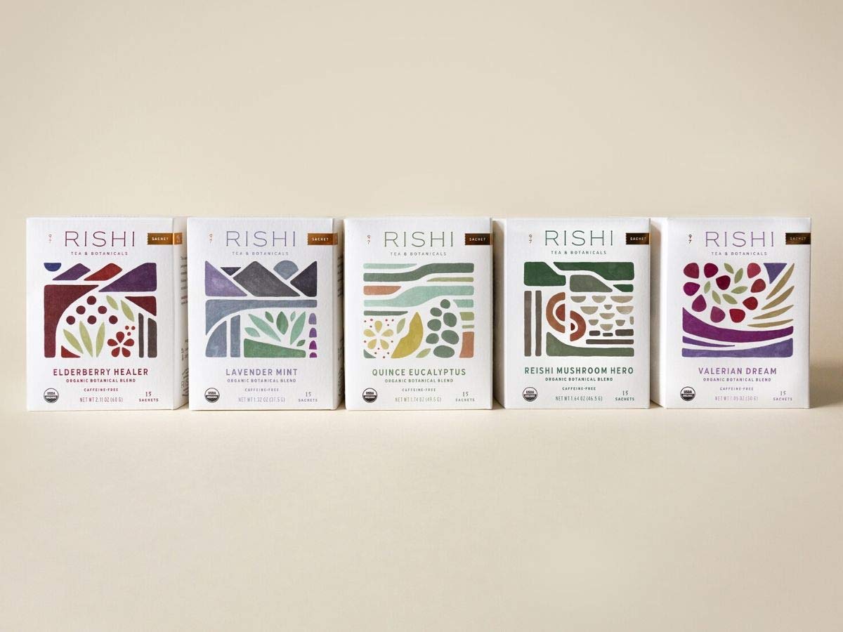 Rishi Turmeric Ginger Tea, Organic Caffeine-Free Herbal Tea Sachet Bags, 15 Count (Pack of 2)
