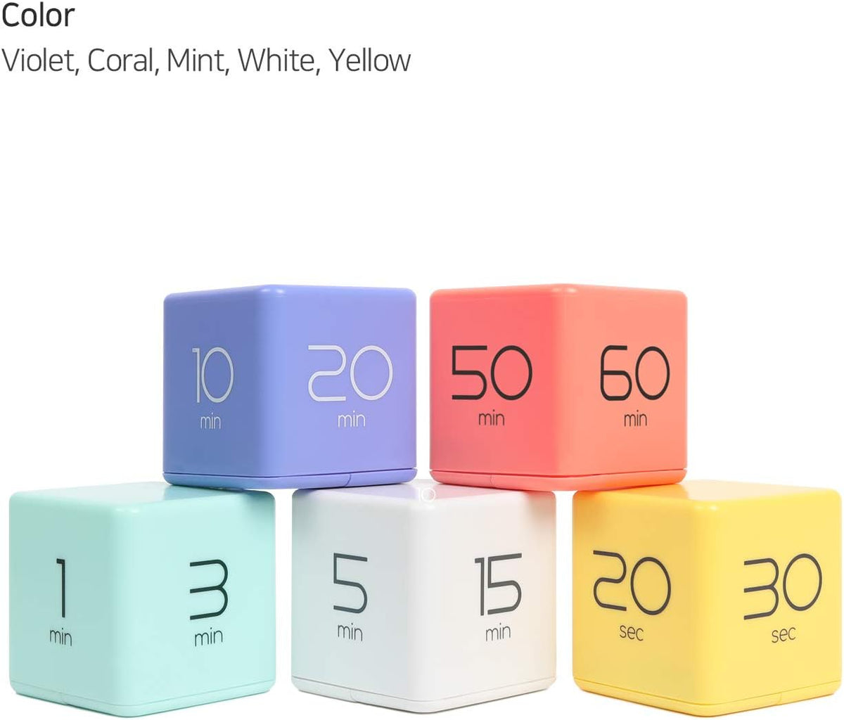 mooas Cube Timer, Flip, Block, Productivity, Time Management (Mint)