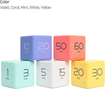mooas Cube Timer, Flip, Block, Productivity, Time Management (Mint)