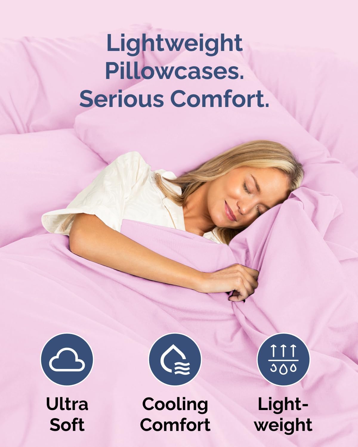Standard Pillow Cases Set of 10 - Ultra Soft Hotel Quality Pillowcase Covers - Comfy, Cozy & Wrinkle Free - Shrink, Stain and Fade Resistant - Machine Washable Pillow Protectors - 10 Pcs Set - White - Colors A