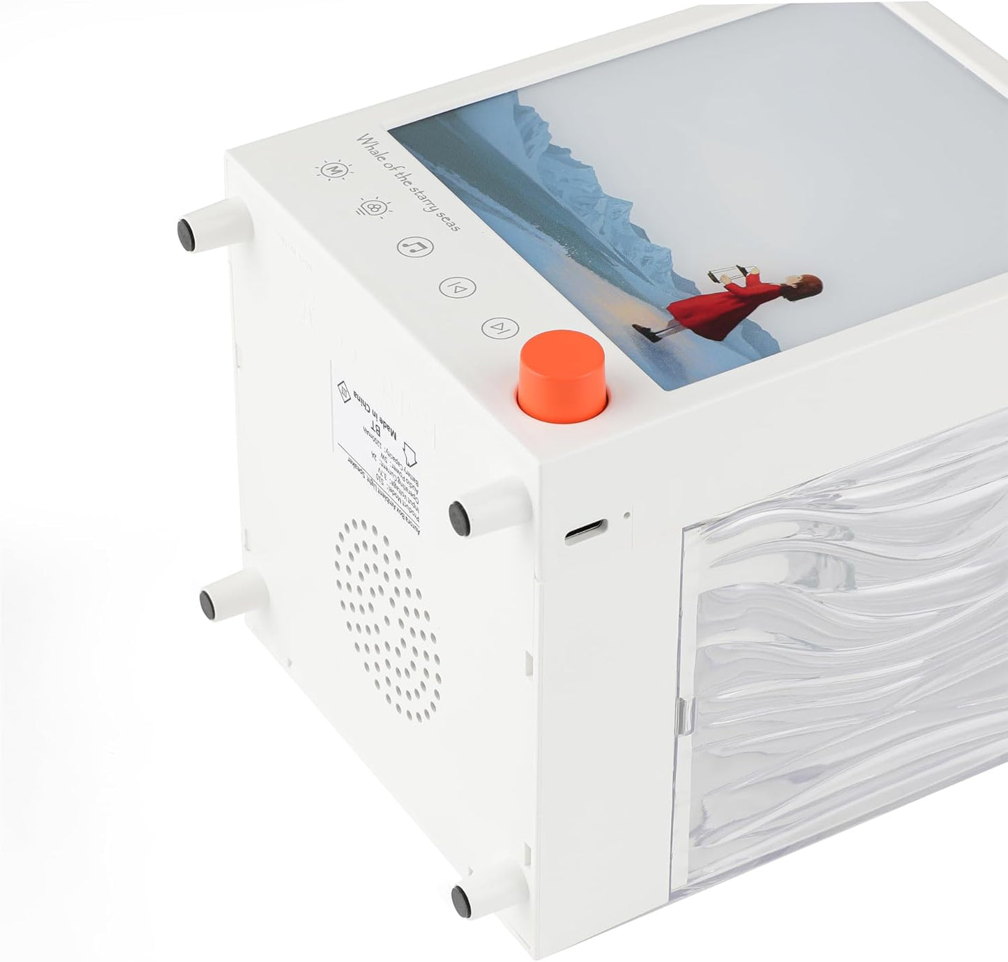 Ocean Wave Projector Light: Rechargeable Ocean Lights Projector with Bluetooth Ultra-Quiet < 25dB Motor with 10,000+ Hour Stable for Bedroom Relaxing Sleep Kids Room Atmosphere