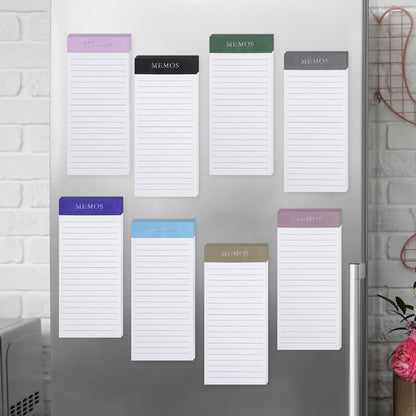 6 Pack Magnetic Notepads, Notepads Grocery List Magnet Pad for Fridge,Full Magnet Back Design Notepad for Grocery Lists, Shopping Lists, to-Do Lists(240 Sheets)