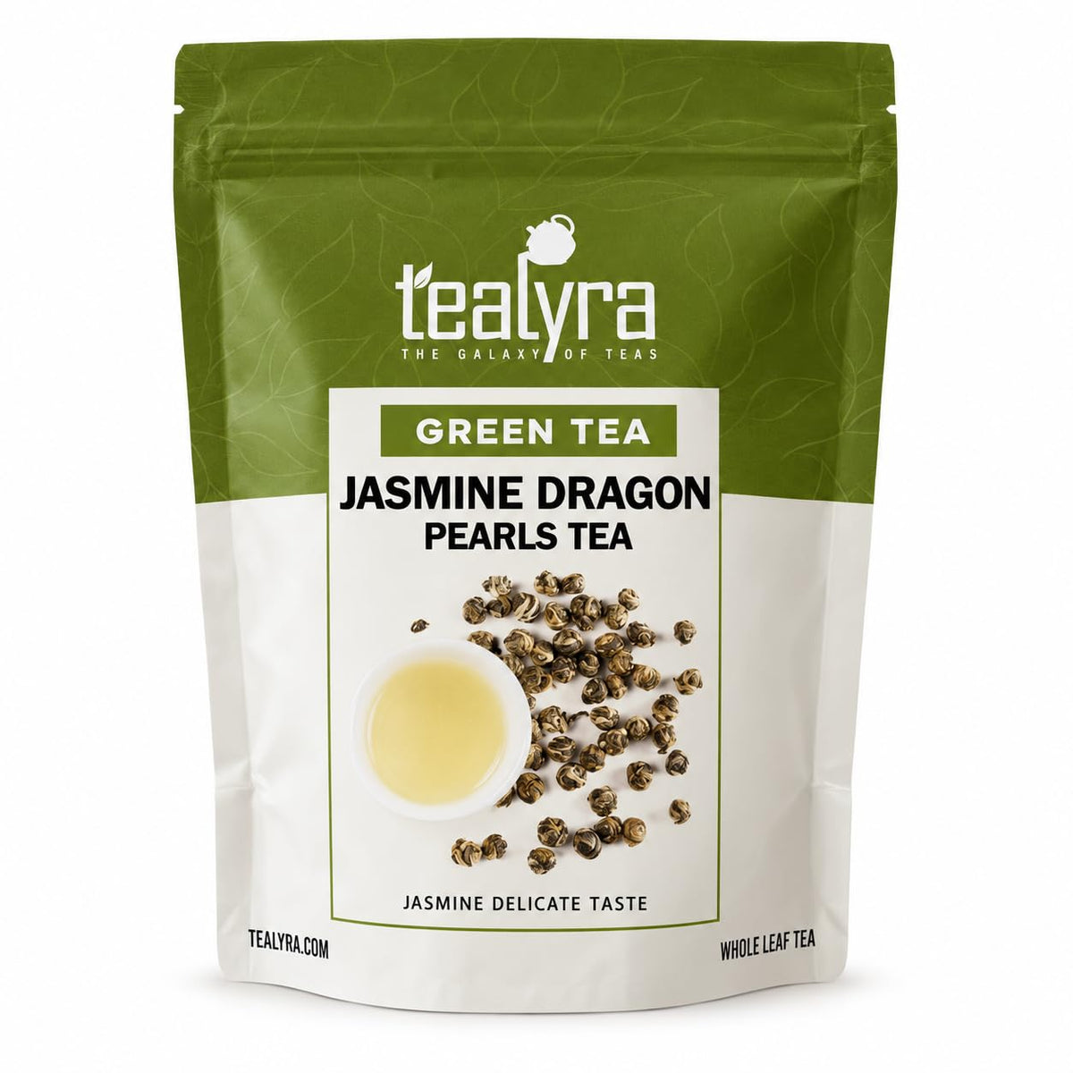 Tealyra | Imperial Jasmine Dragon Pearls Green Tea, 220g (8 oz)