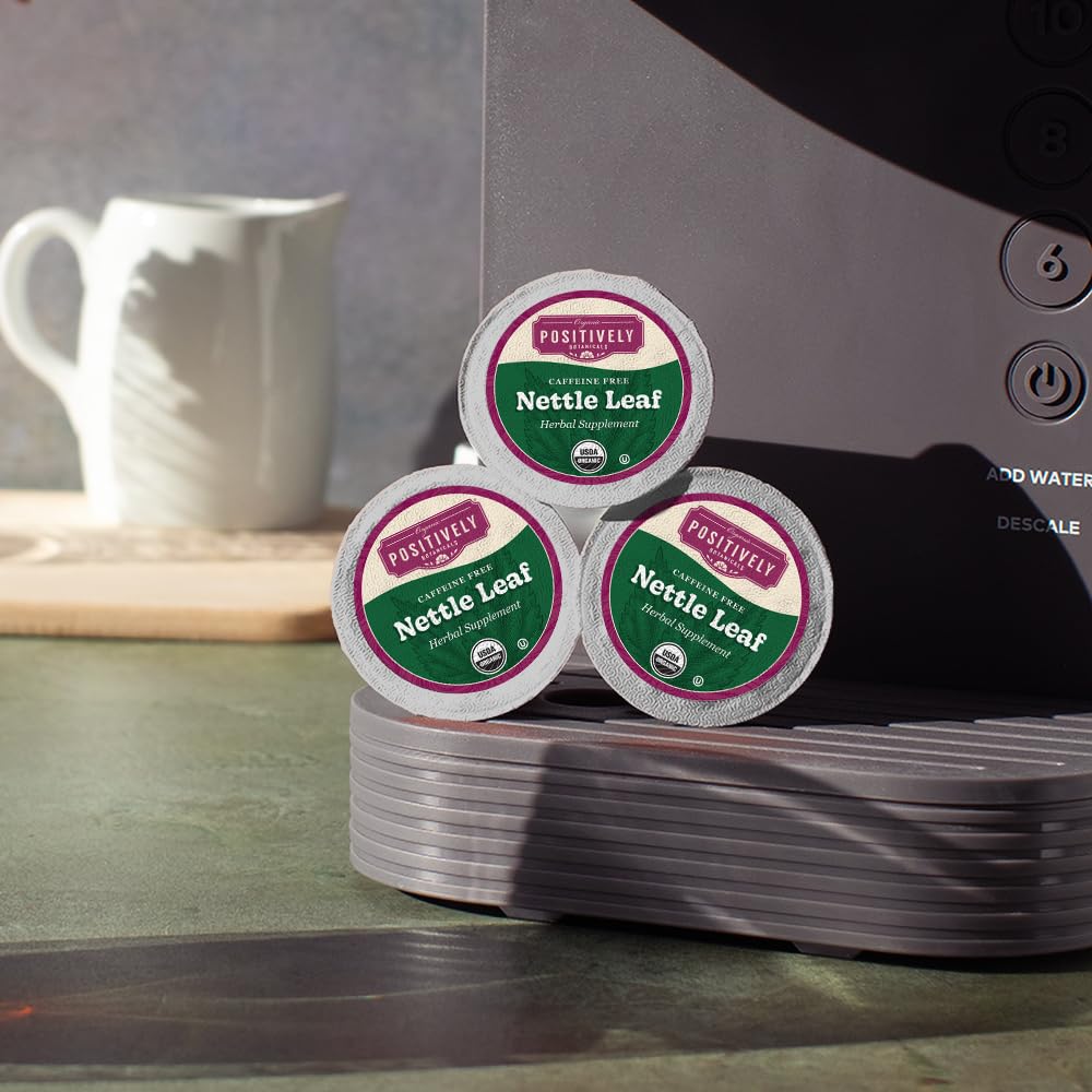 Positively Botanicals, Organic Nettle Leaf, K-Cup® Compatible, 24 Pods