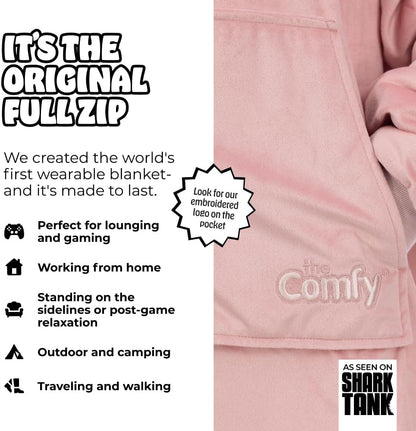 THE COMFY Original | From Shark Tank | Patented | Oversized Sherpa Wearable Blanket Hoodie| Gift for Women & Men | One Size