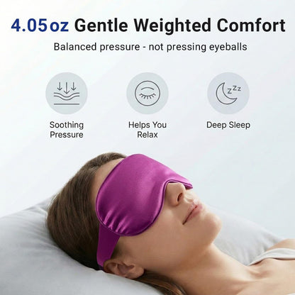 Cooling Eye Mask for Puffy Eyes: Fsa Eligible ltems Hsa, Migraines Headache Fast Relief After Surgery Care Cold Compress, Reusable Face Ice Pack Gel for Dark Circles, Gentle Weighted Sleep Mask Purple