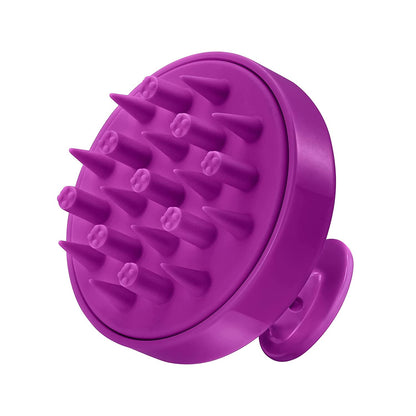 HEETA Hair Scalp Massager for Hair Growth, Shampoo Brush, Scalp Scrubber Exfoliator with Soft Silicone Bristles for Dandruff Removal to Relieve Stress, Wet Dry Use Updated Material, Beige