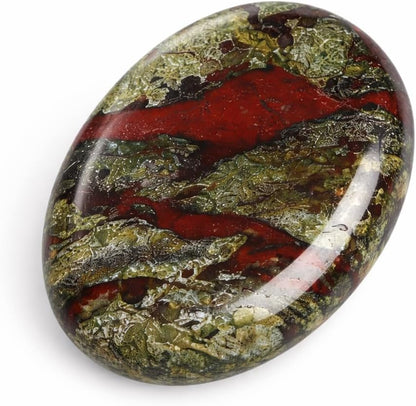 Natural Polished Thumb Palm Crystal for Meditation, Labradorite Worry Stone for Stress Relief, Anxiety Support & Pocket Reiki Healing