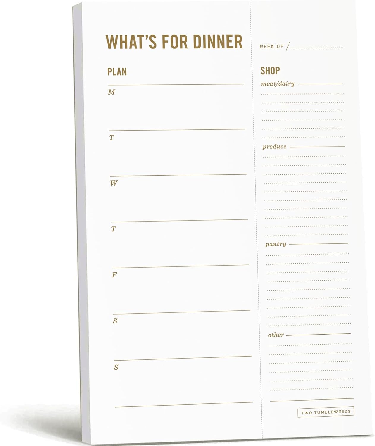 Grocery List Magnet Pad for Fridge - 6 x 9" - Grocery Shopping Checklist Notepad with Categories - 50 Sheets