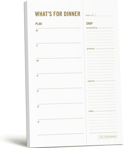 Grocery List Magnet Pad for Fridge - 6 x 9" - Grocery Shopping Checklist Notepad with Categories - 50 Sheets