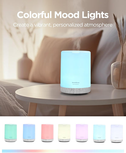 InnoGear 300ML Essential Oil Diffuser, Premium 5-in-1 Ultrasonic Aromatherapy Diffusers Mother's Gift Scent Humidifier Aroma Diffuser Vaporizer Auto-Off Timer for Room Office Home, Yellow, Medium