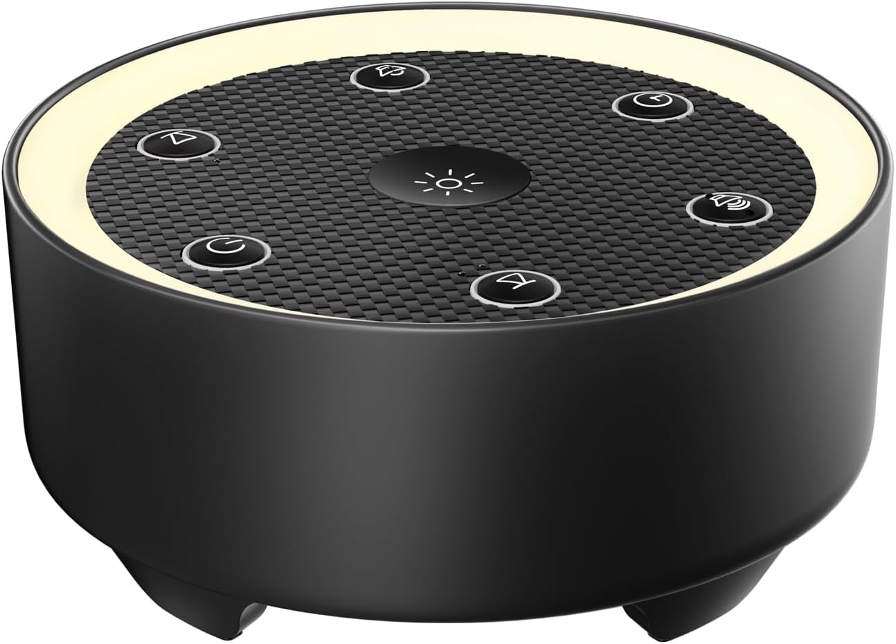 Kipcush White Noise Machine for Sleeping – High-Fidelity Non-Looping Sounds, Dimmable Night Light, USB Powered, Sleep Sound Machine for Baby, Kids & Adults (A - Model White+, Standard)