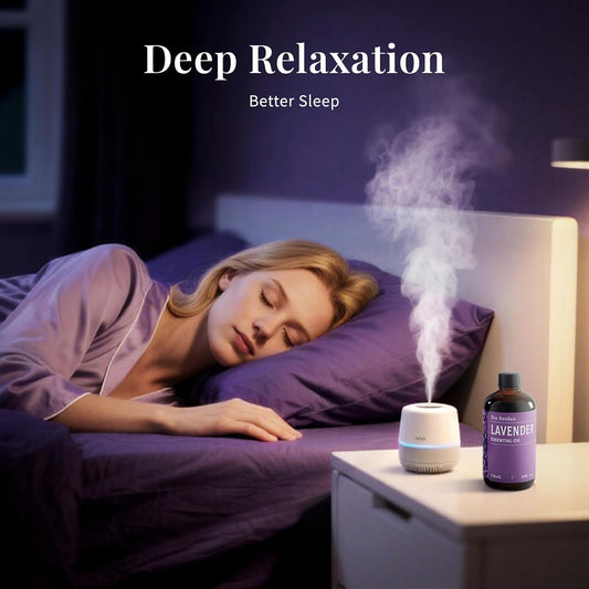 SU JUABA Lavender Essential Oil for Aromatherapy, Sleep & Relaxation | Calming Scent for Diffusion & Skin Care, Ideal for DIY Candles Soap & Fabric Softening - 118mL / 4 fl oz
