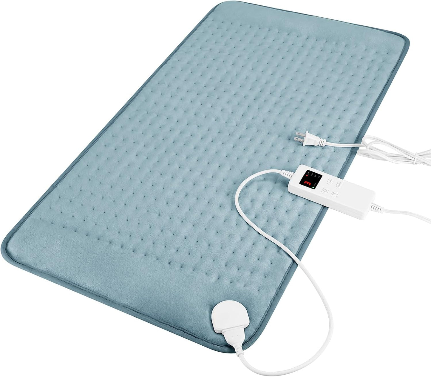 Heating Pad for Period Cramps, Heating Pad for Back/Neck/Shoulder Muscle Pain, 6 Heating & 4 Timer Setting, Auto Shut Off, Dry/Moist Heat & Machine Washable, Birthday Christma s Gifts for Women Mom