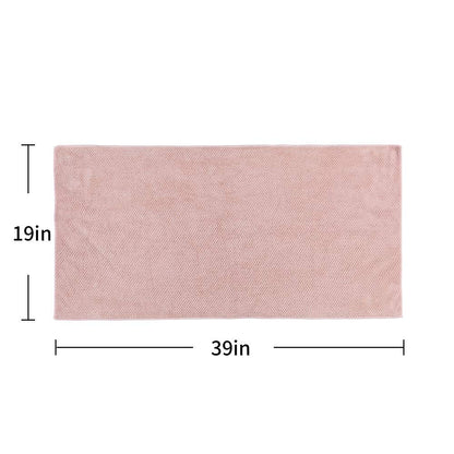Microfiber Hair Towel Quick Dry Hair Towel Hair Drying Towels Suitable for All Kinds of Hair Ultra Absorbent Long and Thick Hair 20X40inch Lotus Root Pink (1pcs)