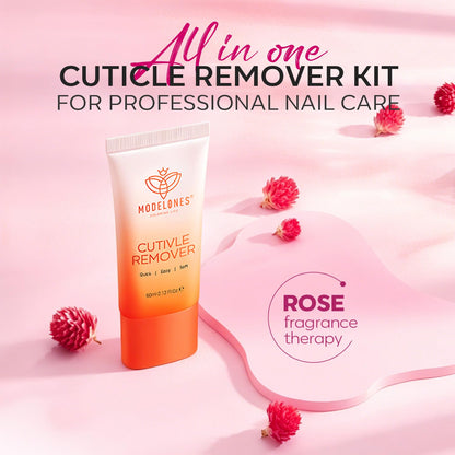 Modelones Cuticle Remover Kit Cuticle Remover Liquid & Cuticle Oil Pen Nail Kit w/Cuticle Trimmer Nail Stuff & File Cuticle Pusher & Nippers Manicure Kit for Women Nail Tools Manicure Set Nail Care