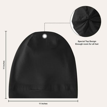 ZHENSILK Silk Bonnet for Sleeping Women, Adjustable Silky Satin Lined Sleep Cap, Silk Hair Wrap Slouch Beanie Hat