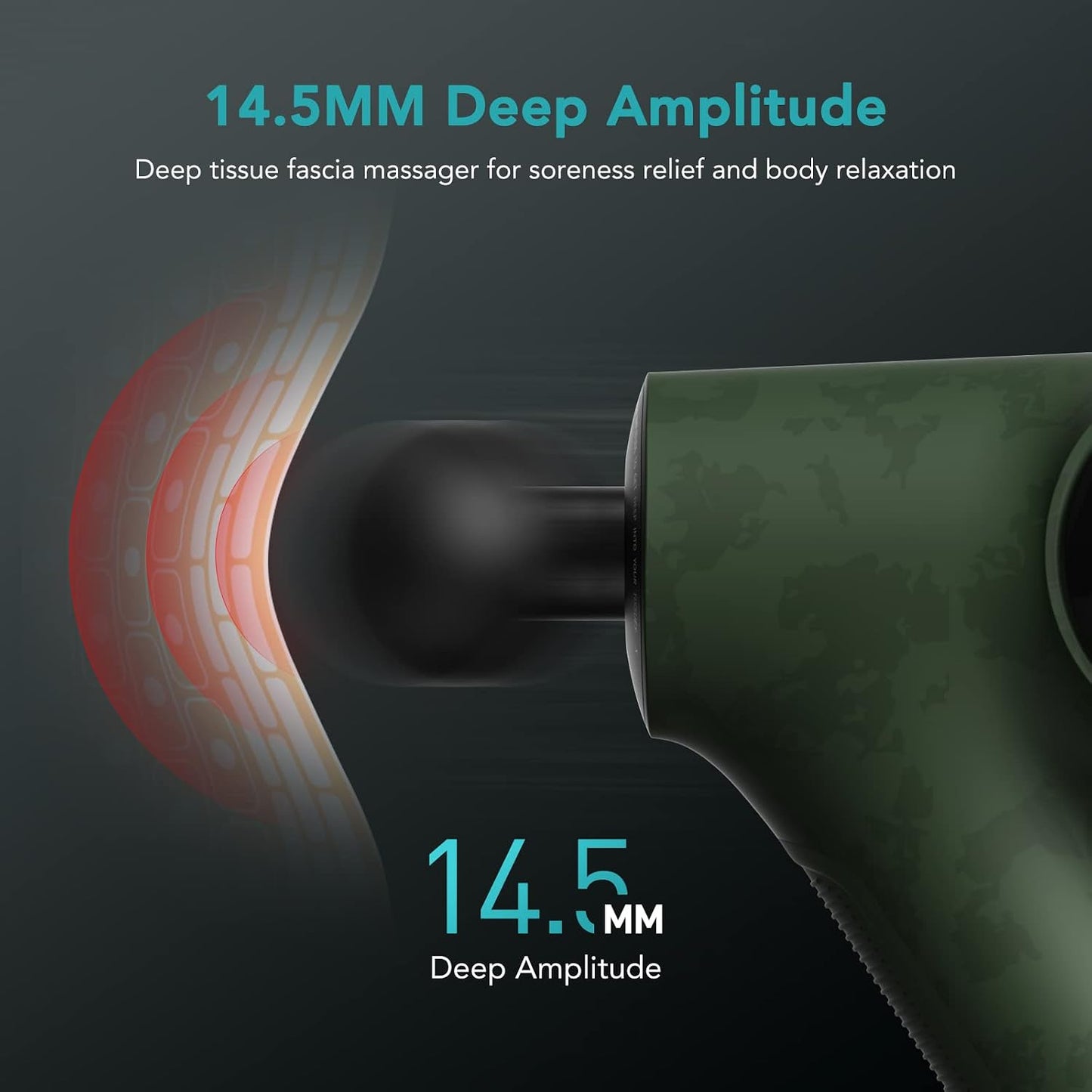 Opove Apex Massage Gun Deep Tissue 14.5mm Percussion Fascia Muscle Massager for Athletes Workout Pain Relief Recovery Relaxation, Professional Therapist Choice, Ergonomic for Effortless to Use