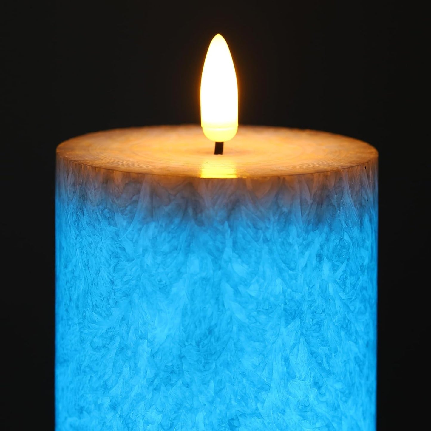 ANGELLOONG Flickering Flameless Candles, Realistic Battery Operated Candles with Remote and Timer, Set of 3 LED Candles for Fall Room Home Wedding Decor Centerpieces Table Party Christmas Decorations