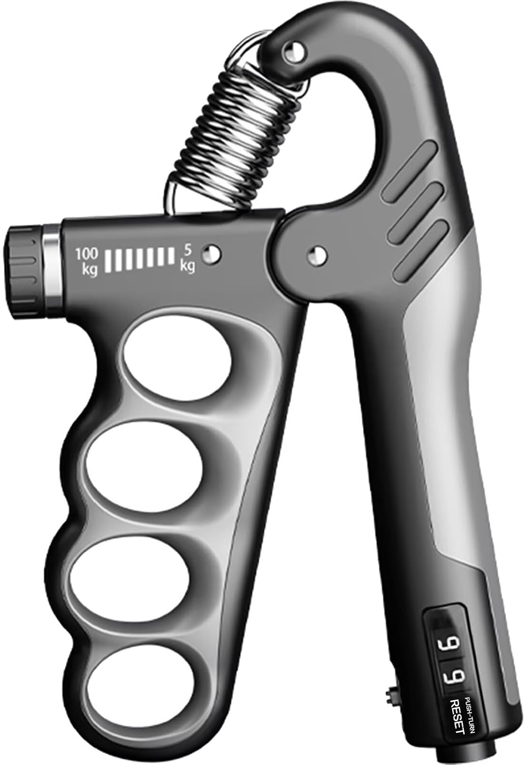 Grip Strength Trainer Forearm Strengthener, 11-220 lbs Adjustable Resistance, Automatic Counting, Ergonomic Design, Ideal Device for Grip Strengthening, Arthritis Relief, Hand Physical Therapy & Rehab
