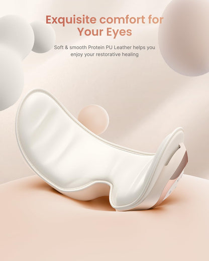 RENPHO Eye Massager with Heat and Cooling Voice Control, Birthday Gifts for Men Women, FSA Eligible HSA, Massaging Eye Mask for Dry Eyes Head Tension and Stress Relief - Eyeris Kintsugi