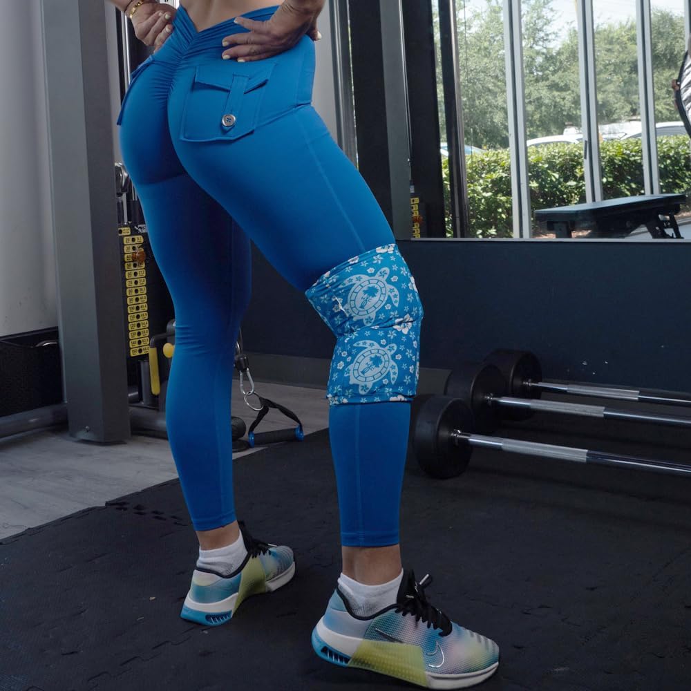 HurtSkurt® Premium Ice Therapy Sleeve – Turtle Bay Medium – Stretch-Fit Wearable Cold Compression Wrap for Knee, Leg, Elbow & Ankle Recovery, Durable, Machine Washable, Stays Cold Longer