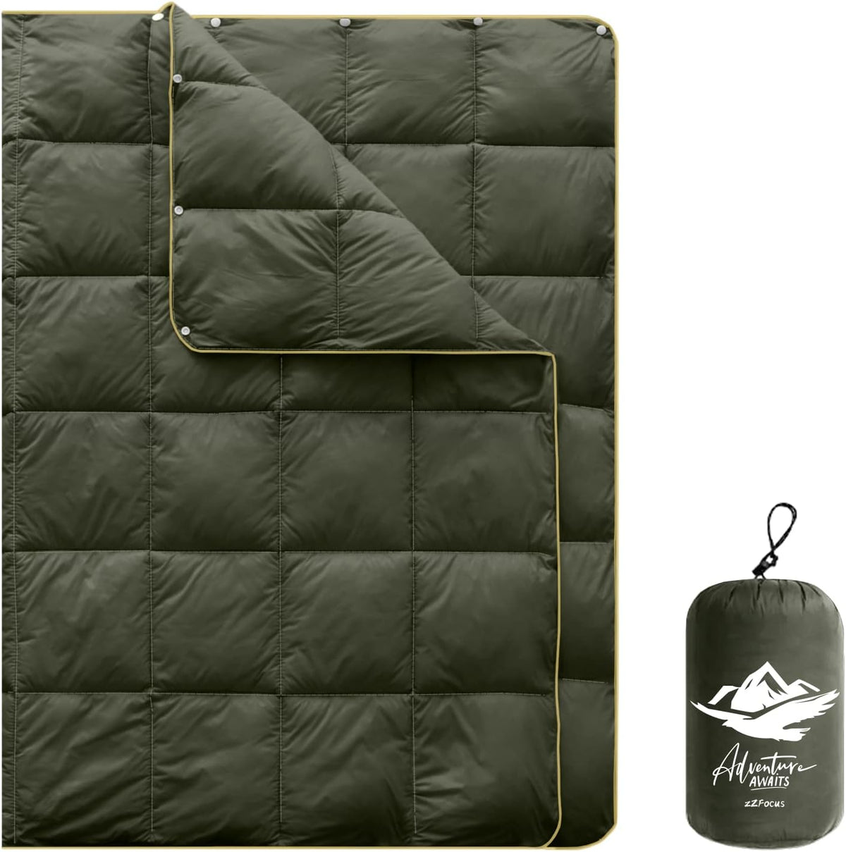 Mini Camping Blanket Lightweight Puffy Camp Blanket