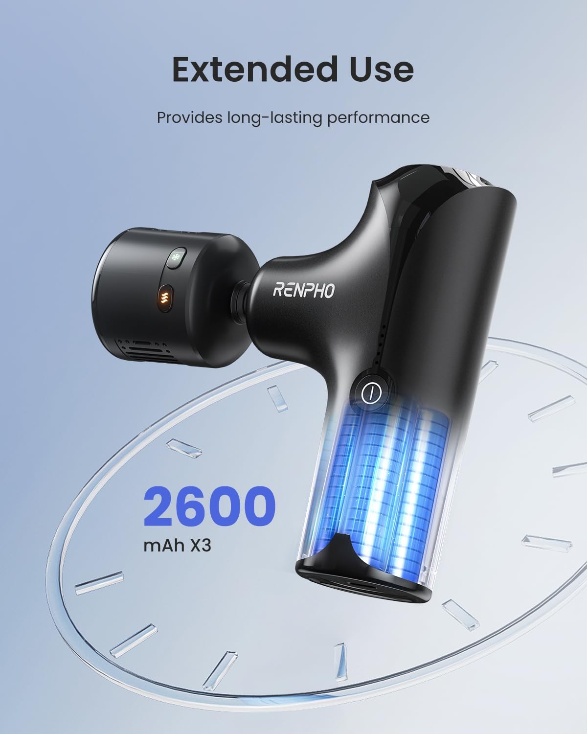 RENPHO Active Thermacool 2 Massage Gun with Heat and Cold, [2026 Upgraded] Handheld Percussion Deep Tissue Neck Back Muscle Massager, FSA Approved Gifts for Men Him Athletes Women Her HSA