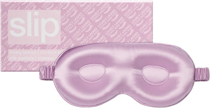 slip Contour Sleep Mask | 100% Pure Mulberry Silk, Ultra Soft | Contoured Design, Prevents Eye Pressure | Adjustable Strap, Ideal for Travel - Black