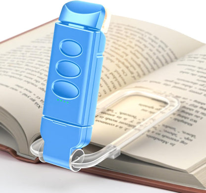 Book Reading Light Rechargeable Clip on Book Lamp with 3 Color Temperatures