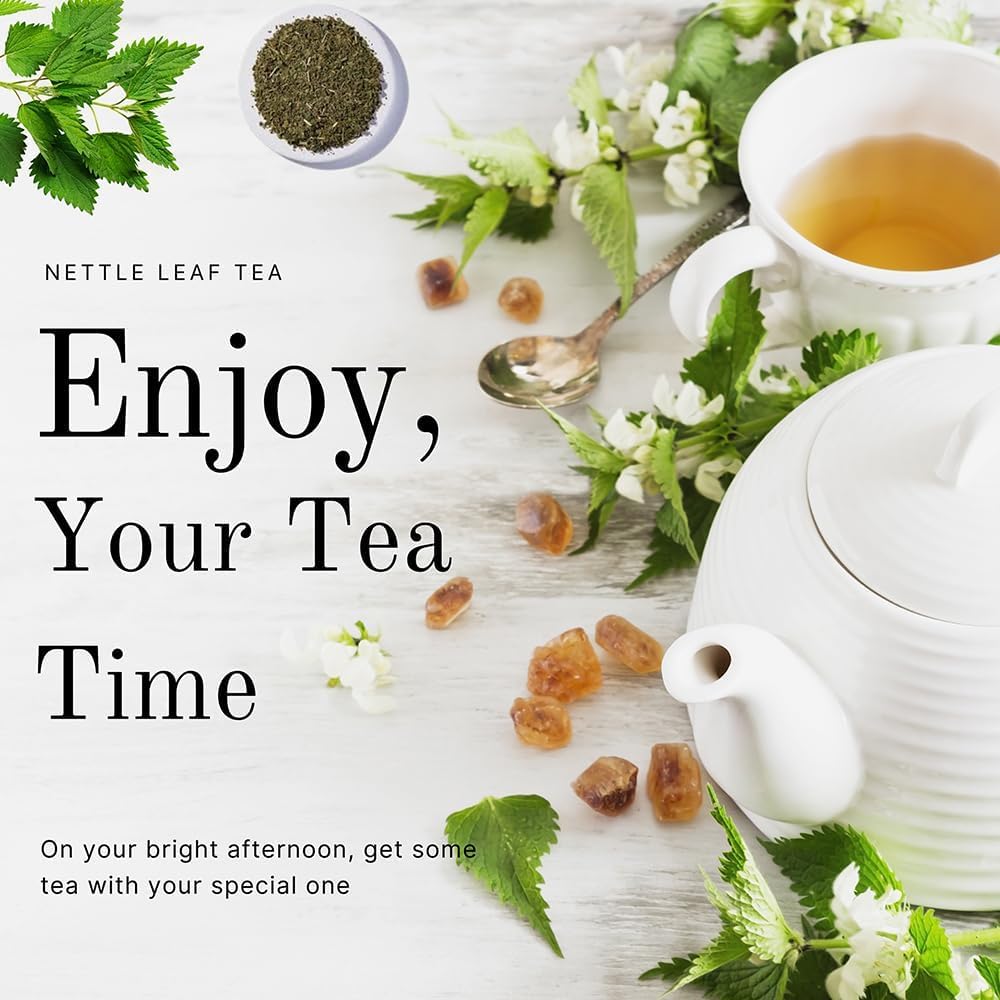 Nettle Leaf Tea 80 g | Loose Cut & Sifted for Fresh Herbal Infusions | Dried Urtica dioica Leaf cut for Herbal Tea By Hebhac Herbals